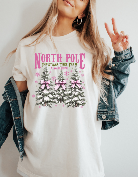 North Pole Christmas Tree Farm - MATTE CLEAR FILM