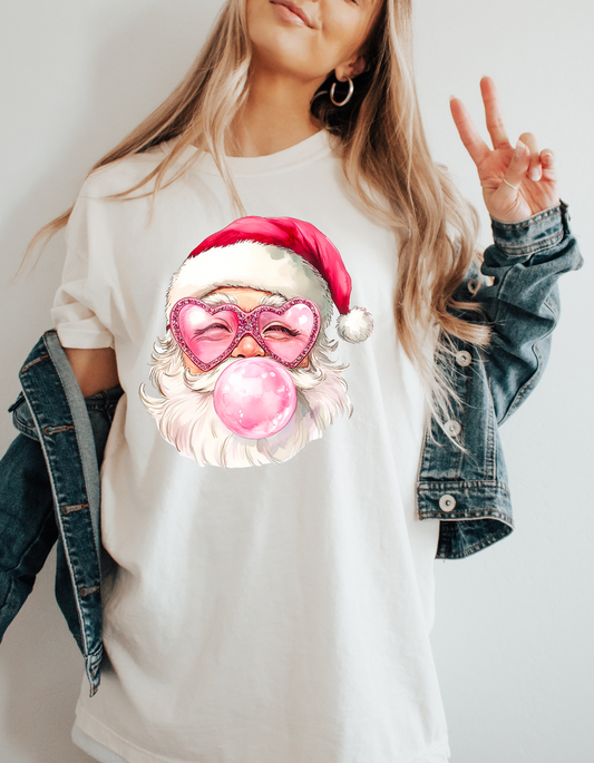 Bubblegum Santa - MATTE CLEAR FILM