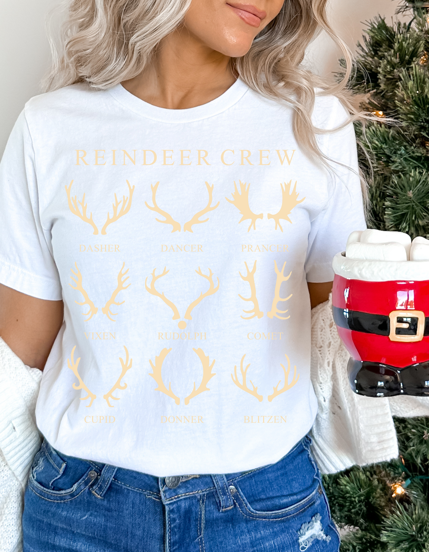 Reindeer Crew - BEIGE INK